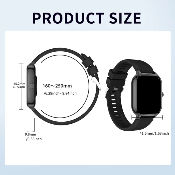Smart Watch with Wireless Calling, Fitness Tracking & Sport Modes – Compatible with iPhone & Android - Image 3