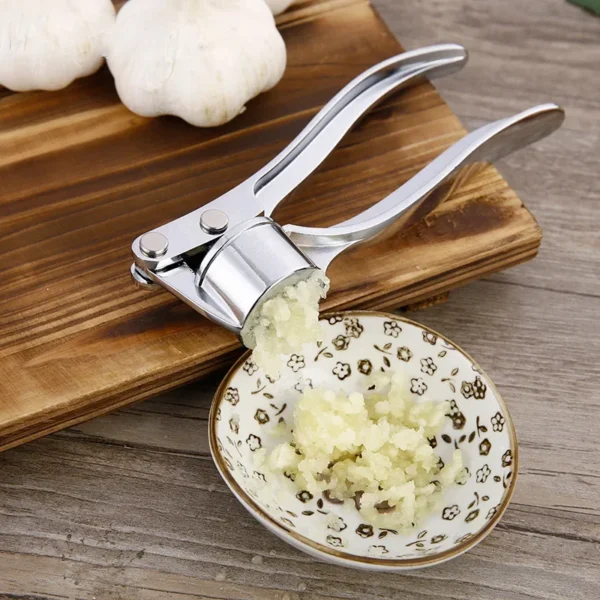 Premium Stainless Steel Garlic Press – Durable Manual Smasher & Mincer - Image 2