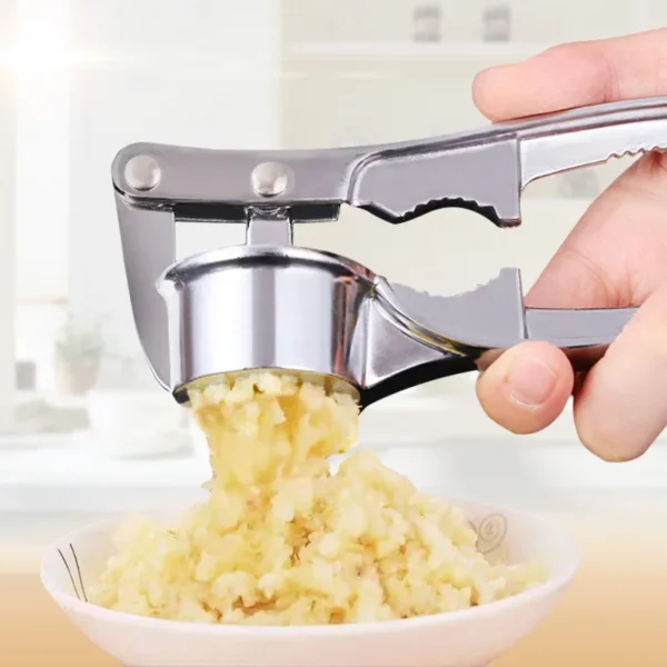 Premium Stainless Steel Garlic Press – Durable Manual Smasher & Mincer - Image 4
