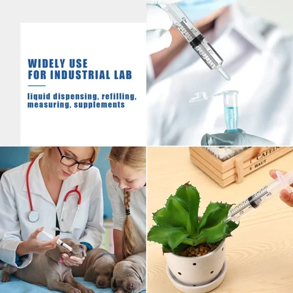 Disposable Plastic Syringes Without Needle – Food-Grade Measuring Tools for Pets, Labs, and Kitchen Use - Image 5
