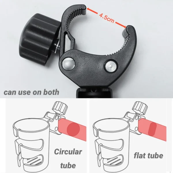 Universal Baby Stroller Cup Holder – Bottle & Beverage Rack for Strollers and Bicycles - Image 5