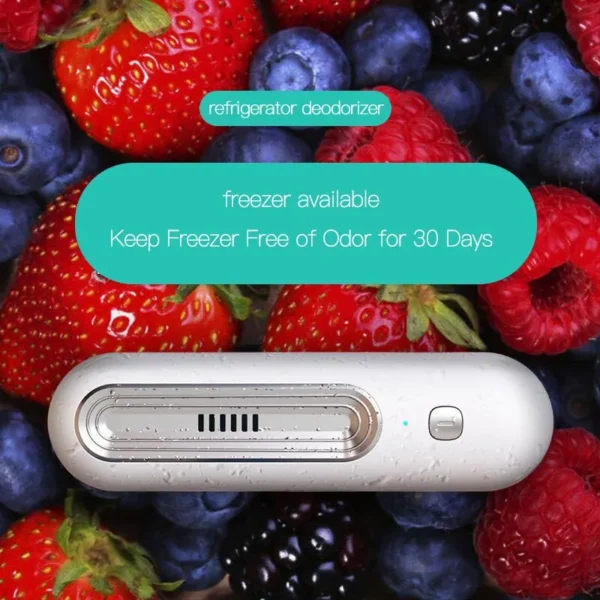 Refrigerator Deodorizer & Air Purifier – USB Rechargeable Food Shelf Life Extender, Removes Odors, Smoke, Pet & Toilet Smells - Image 3