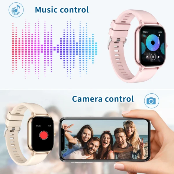 Smart Watch with Wireless Calling, Fitness Tracking & Sport Modes – Compatible with iPhone & Android - Image 2