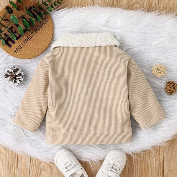 Warm Winter Jacket for Newborn Baby Boys and Girls – Long Sleeve Cotton Coat (0-3 Years) - Image 2