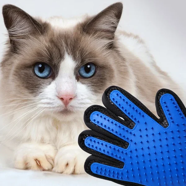 Silicone Pet Hair Removal Gloves – Comfortable Grooming Mitt for Cats & Dogs, Easy Hair Removal Brush - Image 4
