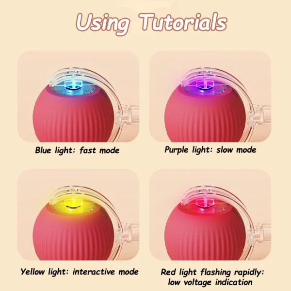Interactive Smart Cat Ball – Electronic Cat Toy with Rechargeable Battery - Image 6