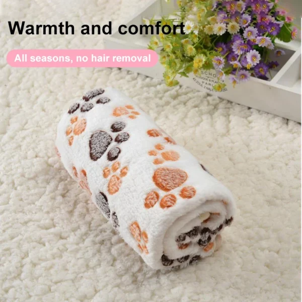 40x60cm Winter Warm Pet Blanket – Coral Fleece Dog and Cat Cushion for Cozy Comfort - Image 4