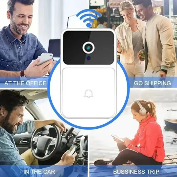 WIFI Video Doorbell Camera – Wireless Smart Home Security with Night Vision, Two-Way Intercom & Voice Change Feature - Image 6