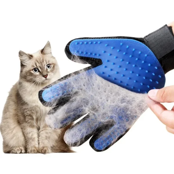 Silicone Pet Hair Removal Gloves – Comfortable Grooming Mitt for Cats & Dogs, Easy Hair Removal Brush - Image 2