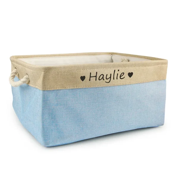 Personalized Dog Toy Basket – Customizable Pet Storage Box for Toys, Clothes, and Accessories - Image 3