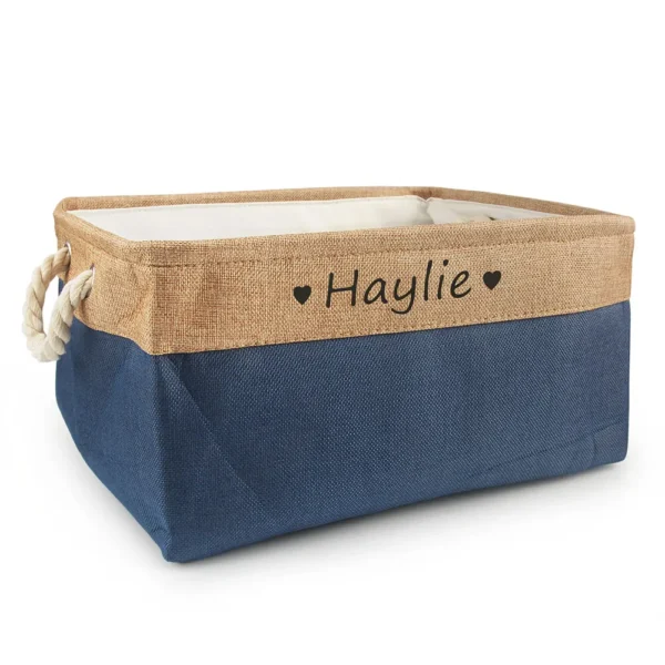 Personalized Dog Toy Basket – Customizable Pet Storage Box for Toys, Clothes, and Accessories - Image 4