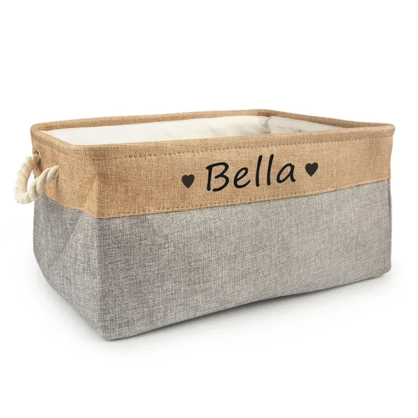 Personalized Dog Toy Basket – Customizable Pet Storage Box for Toys, Clothes, and Accessories - Image 6