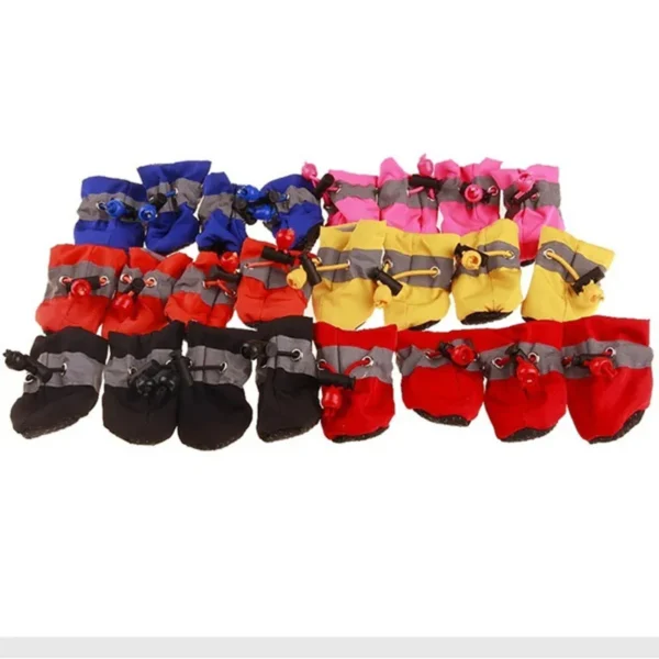 Set Waterproof Pet Dog Shoes – Anti-slip Rain Boots for Small Cats and Dogs - Image 2