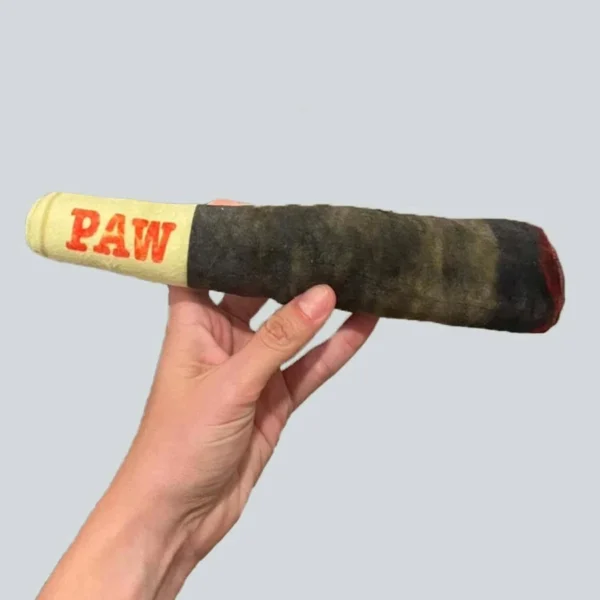 Funny Interactive Dog Toys - Cigar Design Plush Squeaky Pet Toy - Image 2