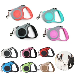 Walk your pet with ease using the Durable Retractable Dog Leash! Made from strong nylon with an automatic quick-release lock, available in 3m & 5m lengths.