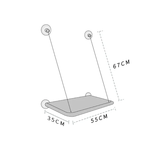 20KG Hanging Cat Hammock – Sunny Window Seat for Cats - Image 6