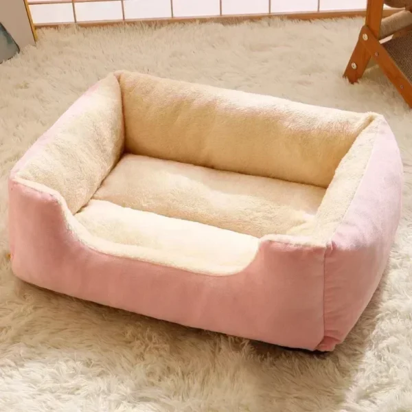 Cozy Plush Cat Bed – Comfortable & Breathable Pet Sleeping Cushion for Cats & Small Dogs - Image 4