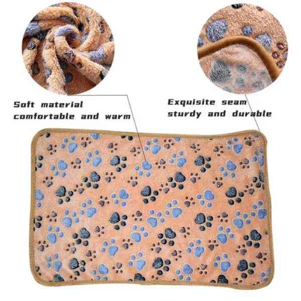 Soft Fluffy Cartoon Pet Blanket – Warm, Cozy & Comfortable for Cats and Dogs - Image 5