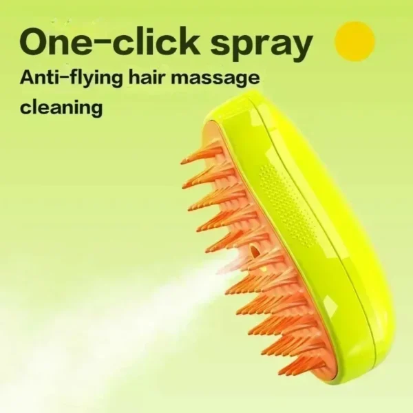 Dog & Cat Steamy Brush – 3-in-1 Electric Grooming Tool for Massage, Shedding & Care - Image 4