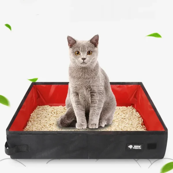 Portable Folding Travel Pet Litter Box – Waterproof Outdoor Cat Litter Potty - Image 6