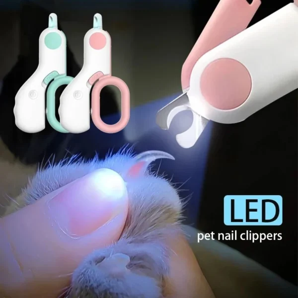 Trim your pet’s nails safely with the LED Light Pet Nail Clipper. Features a bright LED light, stainless steel blades, and a safety lock for precise and secure grooming.
