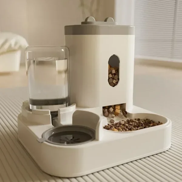 Automatic Pet Feeder & Water Fountain – Large Capacity Raised Bowl for Cats & Dogs - Image 2