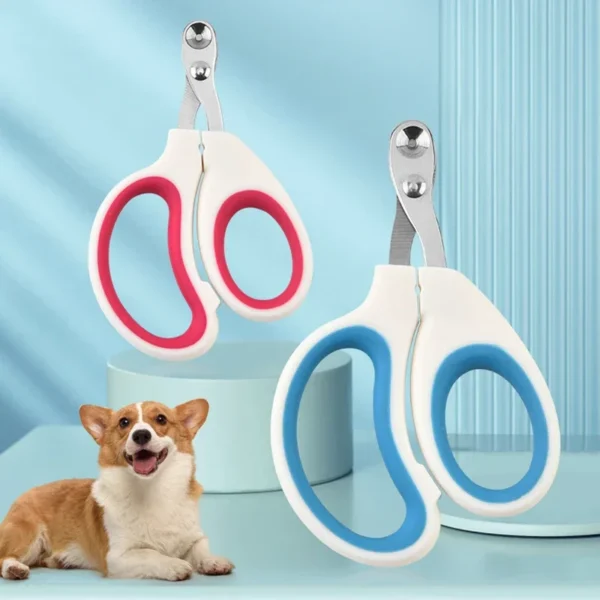 The Professional Pet Nail Scissors features sharp stainless steel blades and a non-slip ergonomic handle for safe and precise nail trimming, ideal for cats, dogs, and small pets.