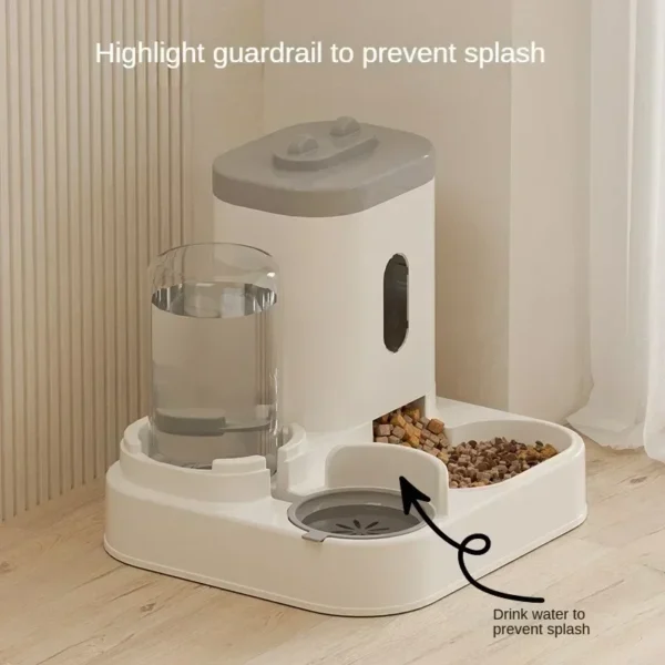 Automatic Pet Feeder & Water Fountain – Large Capacity Raised Bowl for Cats & Dogs - Image 4