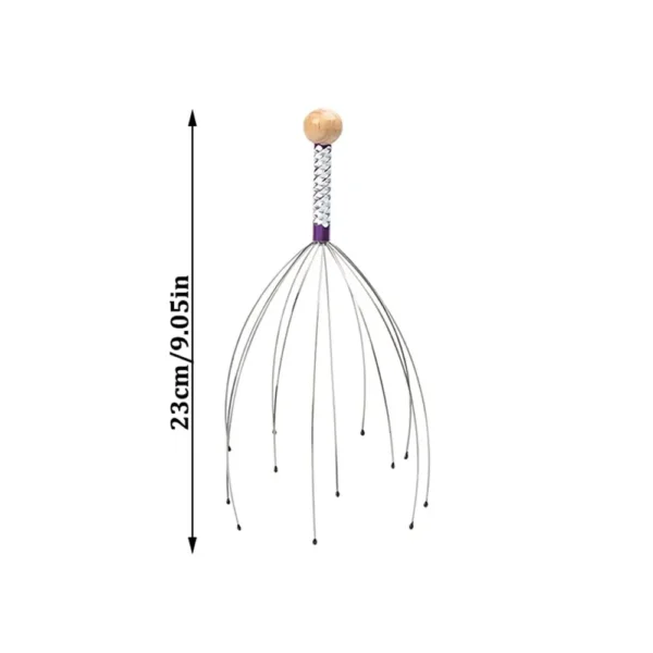 Pet Massage Claw Head Massager – Wooden Octopus Scalp Tool for Claw Scratching - Image 5