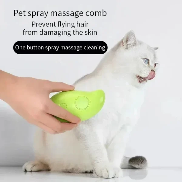 Pet Steam Brush – 3-in-1 Grooming Tool for Cats & Dogs - Image 2