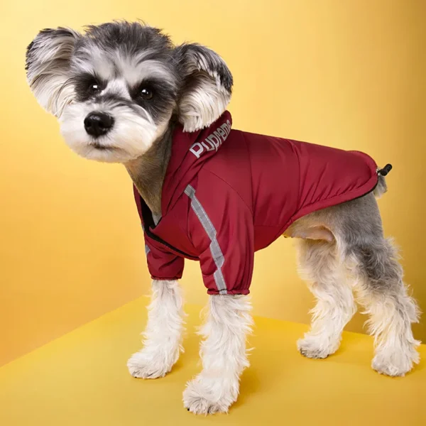 Waterproof Reflective Pet Coat – Winter Warm Fleece Dog Jacket for Small & Medium Dogs - Image 4