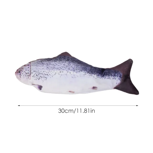 Interactive Electric Floppy Fish Cat Toy – USB Rechargeable Realistic Pet Chew Toy - Image 3