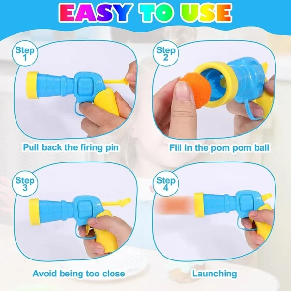 Interactive Cat Toy – Mini Shooting Gun with Plush Balls for Fun & Training - Image 5