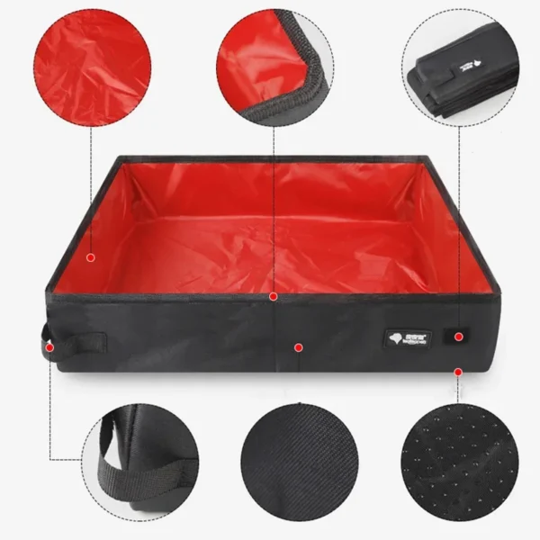 Portable Folding Travel Pet Litter Box – Waterproof Outdoor Cat Litter Potty - Image 4