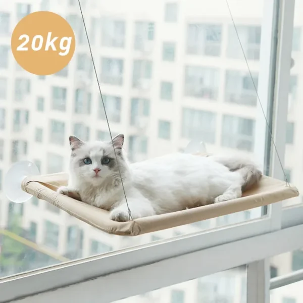20KG Hanging Cat Hammock – Sunny Window Seat for Cats - Image 2